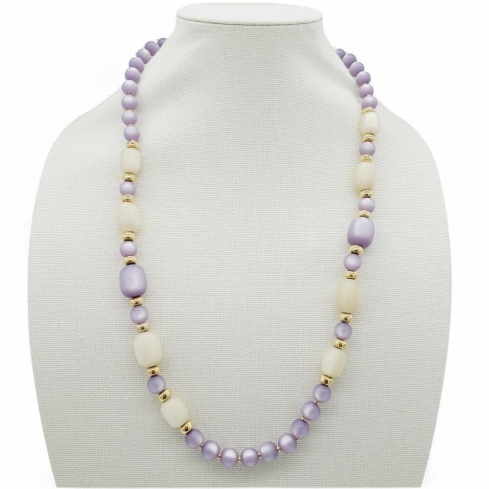 Vtg Napier Beaded Necklace Frosted Sherbet Collection Pearlized In Napier Book